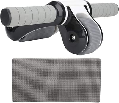 Buikspiertrainer Wiel - Fitness Wiel - Core Training - Driehoek Stabiliteit - 1.26 kg - Zwart