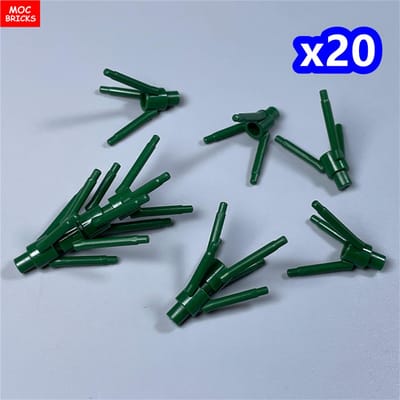 200 stuks/partij MOC Stenen 24855 Plant Bloem Steel met Bodem Pin Voor het Bouwen van Blok Componenten DOE-HET-ZELF Kerst Cadeau Speelgoed