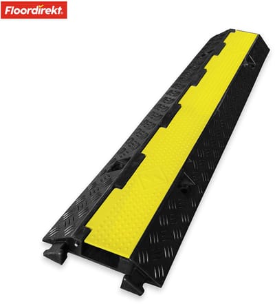 FLOORDIREKT Etna Kabelbrug - Weerbestendige - Overrijdbare - Kabelbescherming - Tot 7,5 ton voor de Bouwplaats - Hard Rubber
