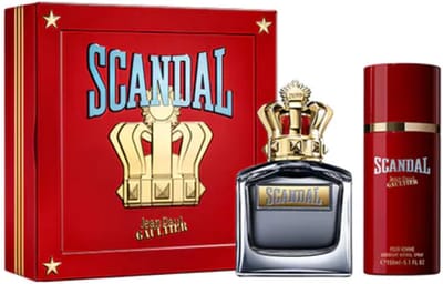 Set Jean Paul Gaultier: Scandal, Eau De Toilette, Voor Mannen, 100 ml + Scandal, Deodorant Spray, Voor Mannen, 150 ml