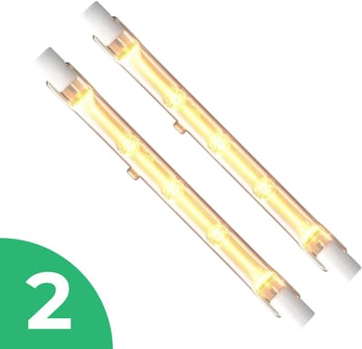 LEDVANCE Staaflamp (191 mm) Halogeenlamp R7s - 1000W - Warm Wit Licht (3000K) - 21000 lm - 2 jaar - Dimbaar - 2 stuks