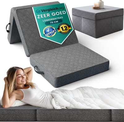 Inklapbare Slaapbank 3-in-1: Comfortabel Logeerbed en Opvouwbare Matras voor Gasten
