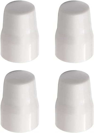 Radiatorklep Afdekkingen - Ventiel Spindels Beschermers - Veiligheid Verhoging - Universele Pasvorm - 4 of 10 stuks - Wit