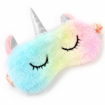 Knaak Unicorn Slaapmasker Kinderen - Eenhoorn Oogmasker - Regenboog Slaapmasker voor Meisjes