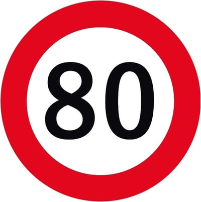 80 jaar versiering onderzetters/bierviltjes - 25x stuks - 80 jaar verjaardag feestartikelen