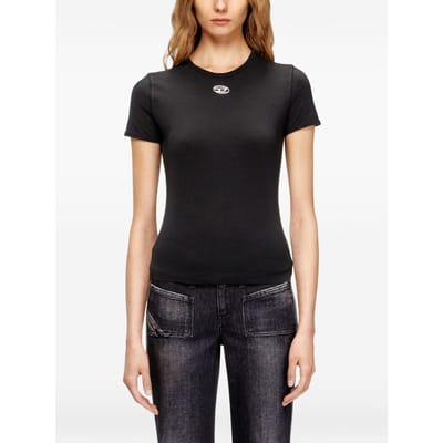 Diesel t-shirt t-uncutieslong-od vrouw zwart
