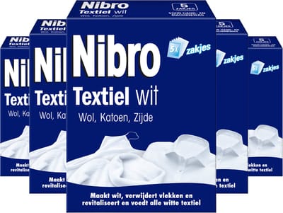 Nibro Textiel wit - 5 Stuks - Voordeelverpakking