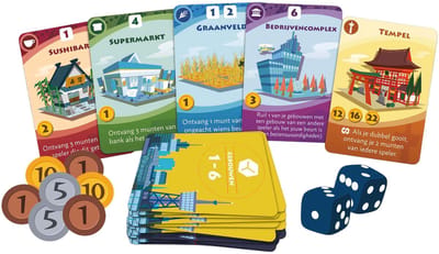 White Goblin Games - Machi Koro 2: Polis! - familiespel - 2 tot 5 spelers - 45 minuten - Vanaf 10 jaar