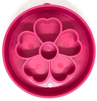 Sodapup - Purple Flower Bowl - Enrichment bowl - Slowfeeder Hond - Hondenvoerbak - Ø20 cm Roze