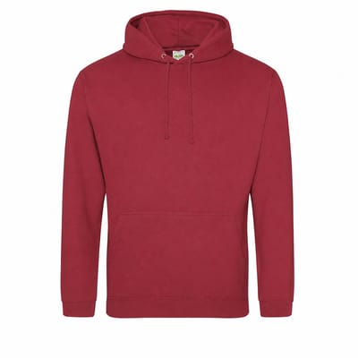 Hoodie Heren – Trui met Capuchon – Casual Sweater – 80% Katoen – Rood - 3XL