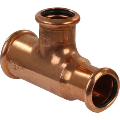 VSH Xpress perskoppeling roodkoper water - T-stuk - 28 x 22 x 22 mm