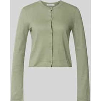 regular fit cardigan van mix van katoen en linnen