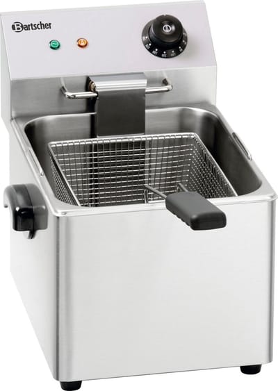 Bartscher Friteuse enkele 8 Liter | 26.5(b) x 43(d) x 34(h) cm