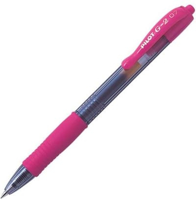 Pilot G2 Gel Ink Rollerball pen – Doos van 12 gelpennen - Medium Tip - Roze