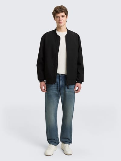 Tom Tailor Denim - Bomberjack van waterafstotend materiaal - Maat M - Black