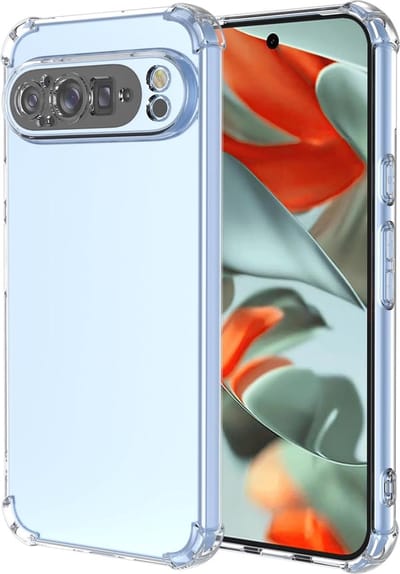 Casemania Hoesje Geschikt voor Google Pixel 9 Pro - Transparant - Anti Shock Hybrid Back Cover met Camera Bescherming