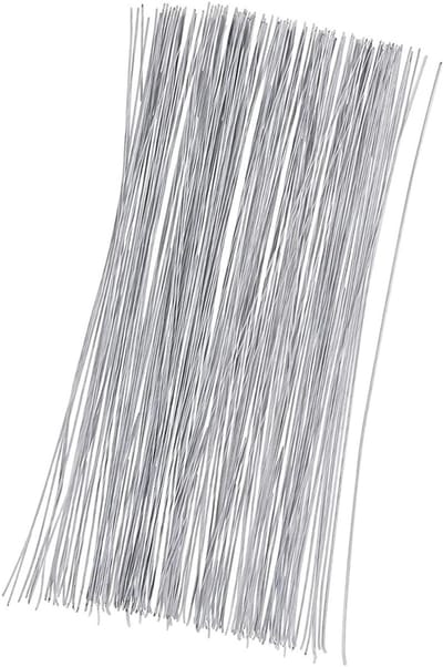 Stemdraad voor Bloemen 35cm - 26 Gauge (0.5mm) - 100 Stuks Wit - Perfect voor Bloemstukken en Creatieve Projecten