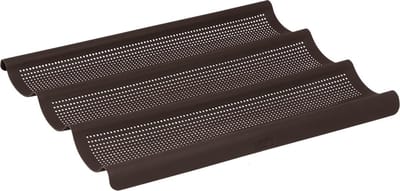 Lurch – Flexiform - bakvorm voor 3 stokbroden – silicone – geperforeerd – 36x28,5cm
