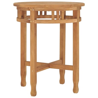 vidaXL - Bistrotafel - inklapbaar - Ø60x75,5 - cm - massief - teakhout