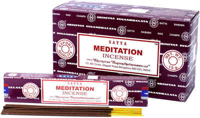 Satya - meditatie - wierook - wierookstokjes - doos 12 pakjes van 15 gram