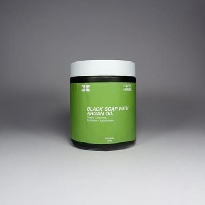 Natuurlijke Zwarte Zeep met Arganolie - Natural Black Soap with Argan Oil - Douchemiddel