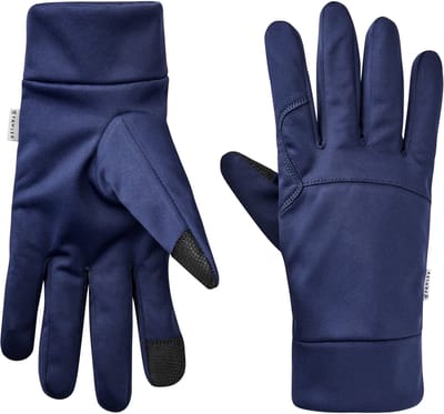 ShapeFit | Dunne marineblauwe polyester handschoenen geschikt voor touchscreens