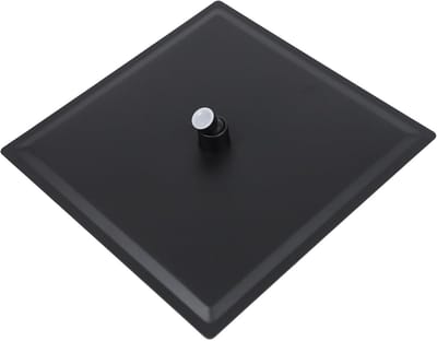 Regendouchekop Vierkant - Douchekop Hoogte - Badkamer Opwaarderen - Ultradun Roestvrij Staal - 30 cm - Mat Zwart