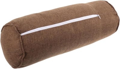 Yoga Kussen - Meditatiekussen Yogarol - Ontspanning en Ondersteuning - Ergonomisch Cilindervormig - 58.5 x 14.5 cm - Koffie