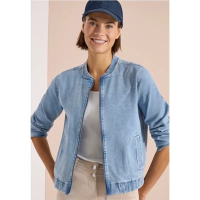 Blouson in denimkwaliteit met ritssluiting