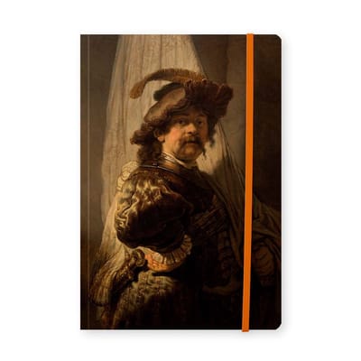 Lanzfeld Rembrandt - Kunst Notitieboek A5 - Gelinieerd - De Vaandeldrager - 80 Pagina's - Softcover