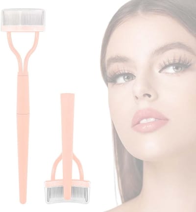 Vouwbare Wimperkam, Wimperschaartje, Wimperseparator en Draagbare Make-upborstel van Roestvrij Staal, Essentiële Schoonheidstools voor Perfecte Wimpers en Brows