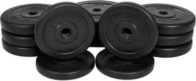 Gorilla Sports Halterschijven 2 x 5, 6 x 2,5 & 4 x 1,25 kg - Kunststof - 25 mm