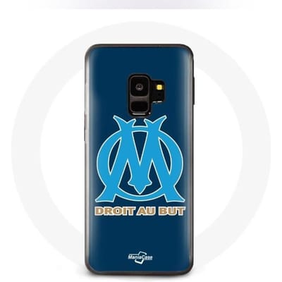 Samsung Galaxy S9 hoesje Olympique de Marseille OM blauw logo