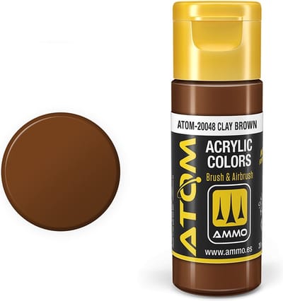 AMMO by Mig Jimenez Hobbyverf Acrylverf - MIG 20048 ATOM - Clay Brown - Acryl - 20ml Verf flesje - 20 ml