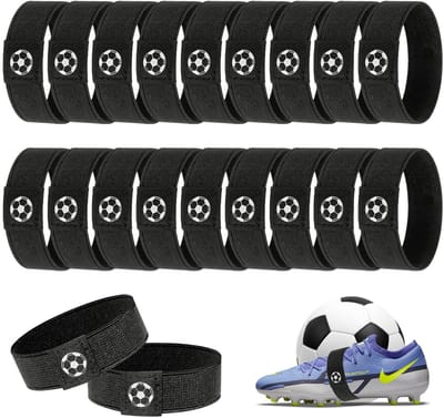 Dailygoods- Veters 10 Paar - Fixeerband voor Kinderen - Zelfontspannende Veterhouders - Veters Voetbalschoenen - Veters Sportschoenen - Zwart - Schoenveters