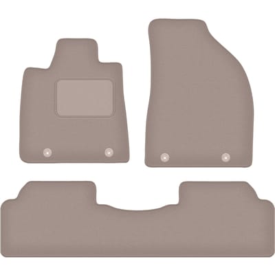 Beige velours vloermatten voor: Lexus RX III Hybrid SUV (2008-2015)