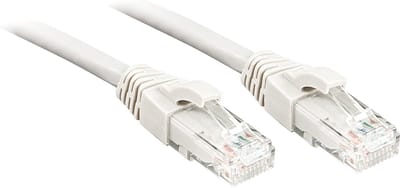 LINDY 48090 RJ45 Netwerkkabel, patchkabel CAT 6 U/UTP 30.00 cm Wit 1 stuk(s)
