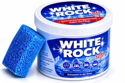 White Rock - Reinigingssteen - Witte poetssteen - Universele reiniger - Wondermiddel - Voor diverse toepassingen 400g
