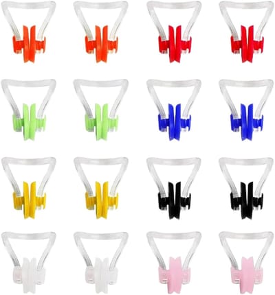 16 Stuks Drijvende Neusclips van Silicoon - Waterdichte Neusmasker Clips voor Zwemmers, Geschikt voor Volwassenen en Kinderen