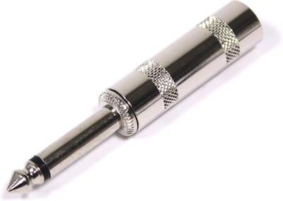 BeMatik - Audio-aansluiting 6,3 mm mannelijk mono metalen HQ-aansluiting