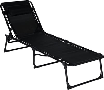 CLVP® Zonnebed Opvouwbaar – Ligbed Tuin – Relax Ligstoel Buiten – Deluxe