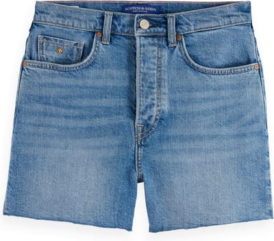 Scotch & Soda The Ray Denim Short Blue Dream Blue Dream Maat: W27 | Korte Broeken Outlet | Dames | Blauw