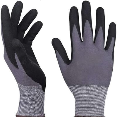 Werkhandschoenen. Comfortabel, elastische pasvorm（M）, goede grip, matte afwerking, oliebestendig, antislip, ademend, comfortabel en zacht. Geschikt voor machineonderhoud en tuinwerkzaamheden.
