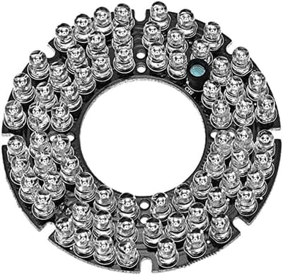 IR LED Board - Infrarood Verlichting - Nachtzicht Camera - 72 LEDs 850nm - 76mm Diameter - Zwart