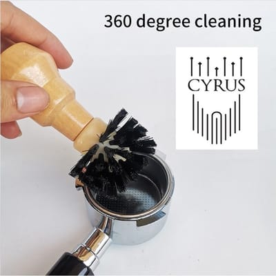 CyrusCoffee - Piston Borstel 51/54mm - Barista Tools - Portafilter brush