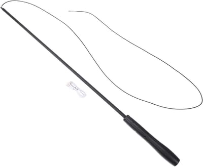 Kattenspeelstok - Interactieve hengel - Spelen met kat - Telescopisch ontwerp - 81 cm - Zwart