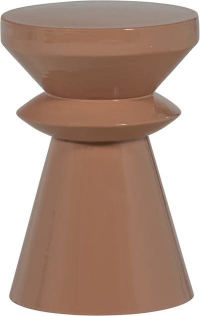 WOOOD Fedde Bijzettafel - Metaal - Oud Roze - 47x30x30
