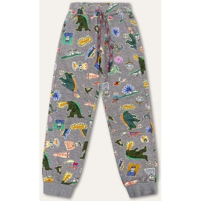 Oilily Pombre Broek- maat104/4yr Forged Iron