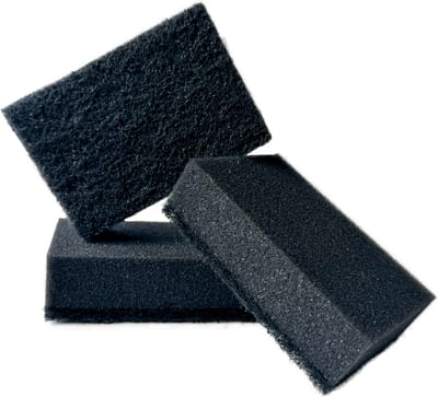 Zwarte Schuurspons - Set van 3 - Kwaliteit & Duurzaam - Perfect voor Schoonmaak - 3BMT®