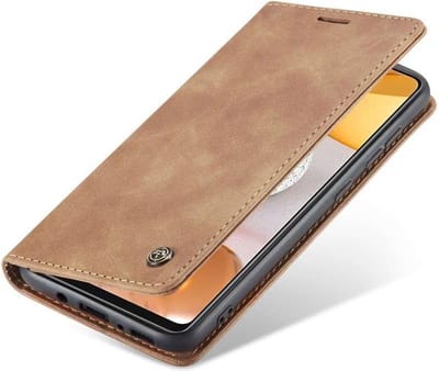 Telefoonhoes Geschikt voor: Samsung Galaxy S21 Ultra Retro Wallet Hoesje - Bruin